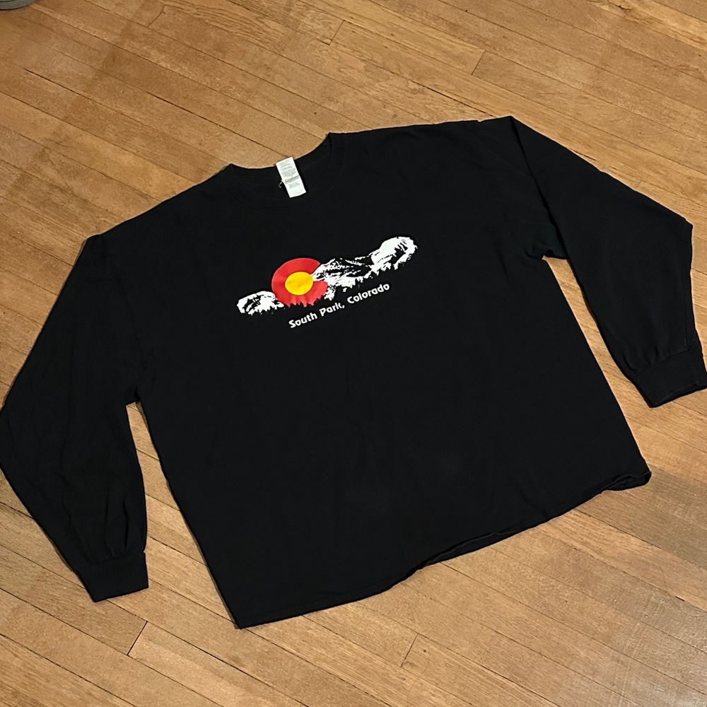 Vintage South Park Colorado graphic mountain crew neck relaxed cotton t-shirt